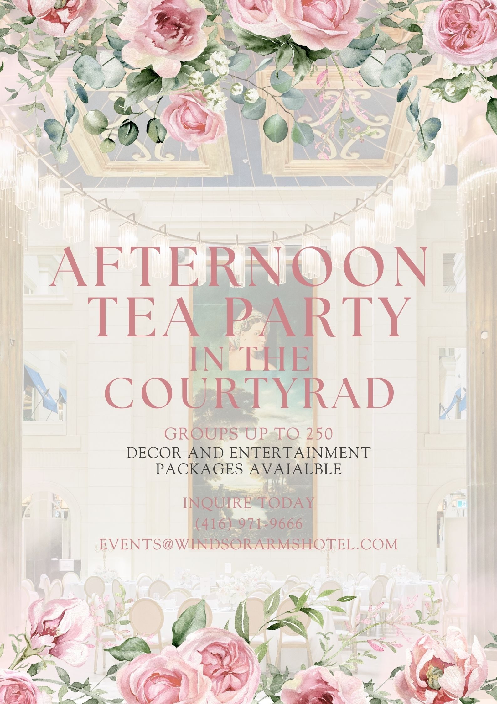 Afternoon Tea Party in the Courtyard
